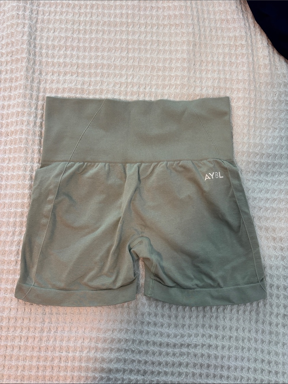 AYBL Seamless High-Waist Shorts in Sage